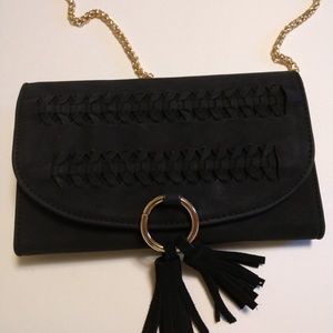 Anthropologie Faux Suade Purse